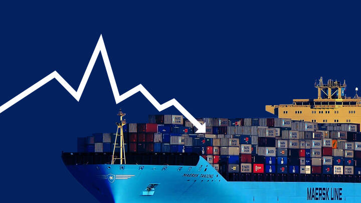 A ship with a graph going down

Description automatically generated
