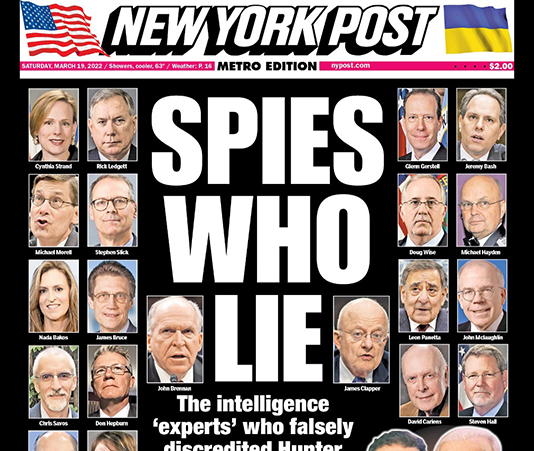 Donald Trump Revokes Security Clearances of 51 CIA Officers Who Got It Wrong About Hunter Biden Laptop—and So Much Else