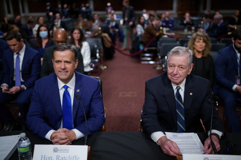 Ratcliffe’s nomination was backed by former Attorney General John Ashcroft, who accompanied him to the hearing. Getty Images