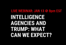 LIVE Webinar – January 13: Intelligence Agencies and Trump – What can we expect?