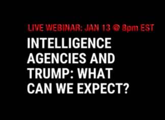 LIVE Webinar – January 13: Intelligence Agencies and Trump – What can we expect?