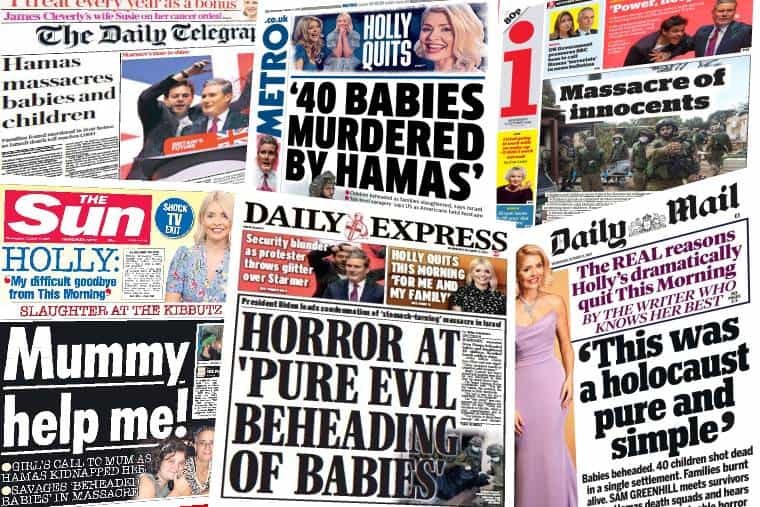 A collage of newspapers

Description automatically generated