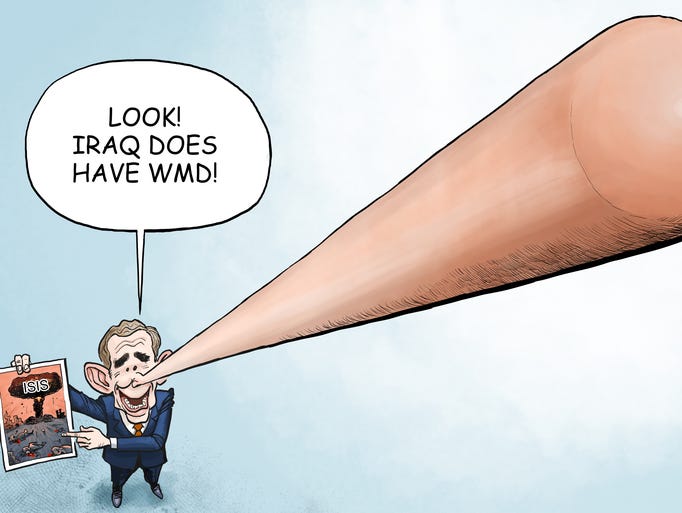 Cartoon a cartoon of a person with a long nose

Description automatically generated