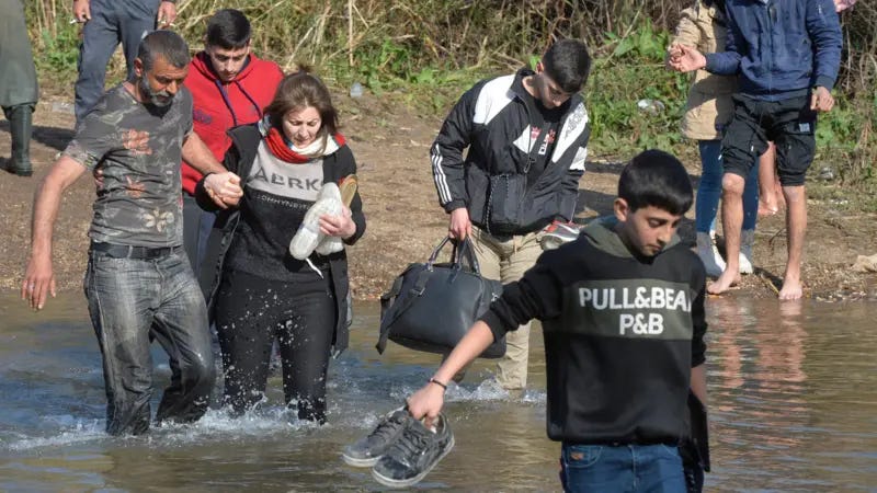 A group of people in a river
AI-generated content may be incorrect.