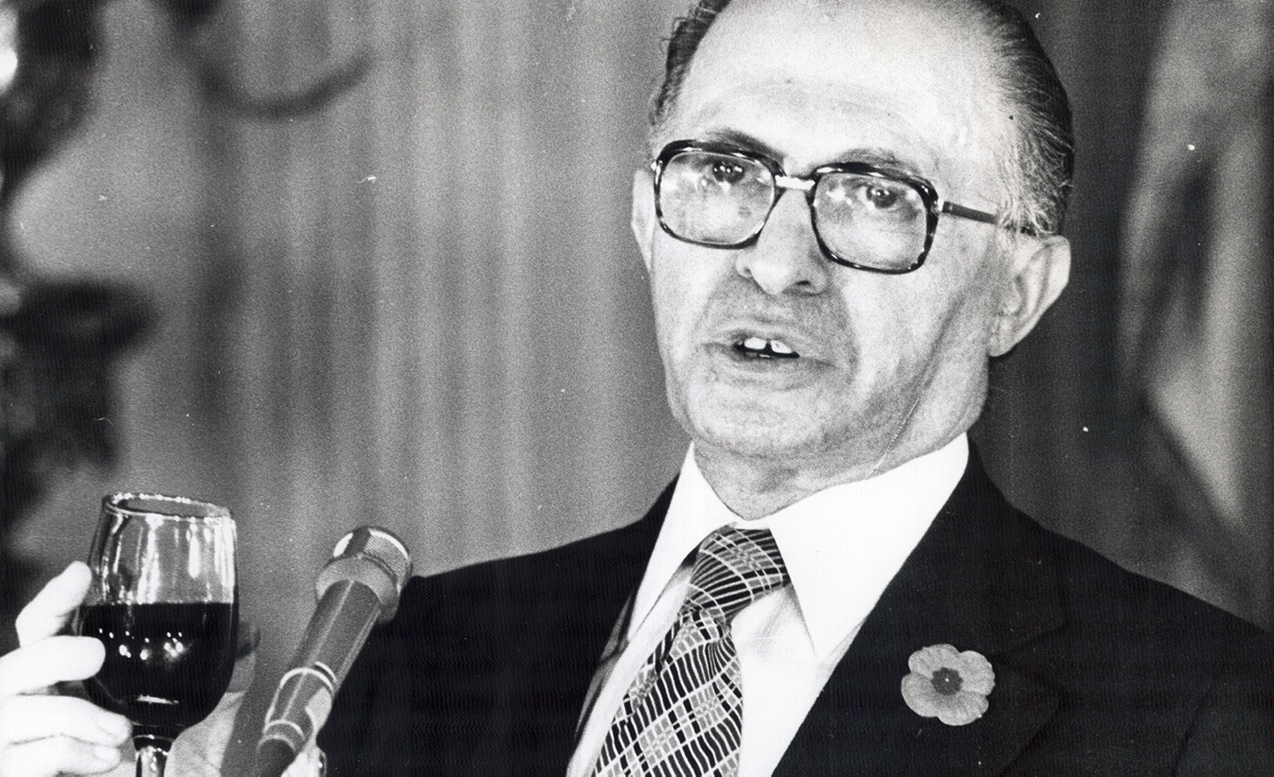 Menachem Begin in 1978. Dick Loek/Toronto Star via Getty Images.
