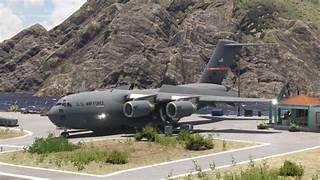 A large military plane on a runway

AI-generated content may be incorrect.