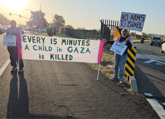 Peace Activists Continue to Try to Block Arms Shipments to Israel from Travis Air Force Base