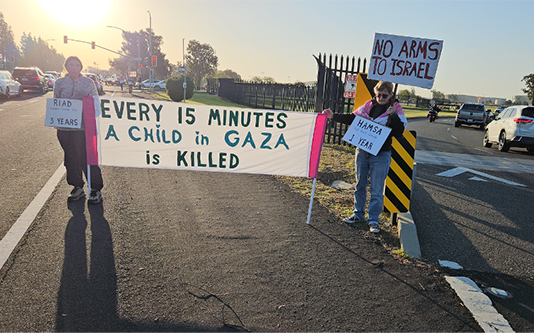 Peace Activists Continue to Try to Block Arms Shipments to Israel from Travis Air Force Base