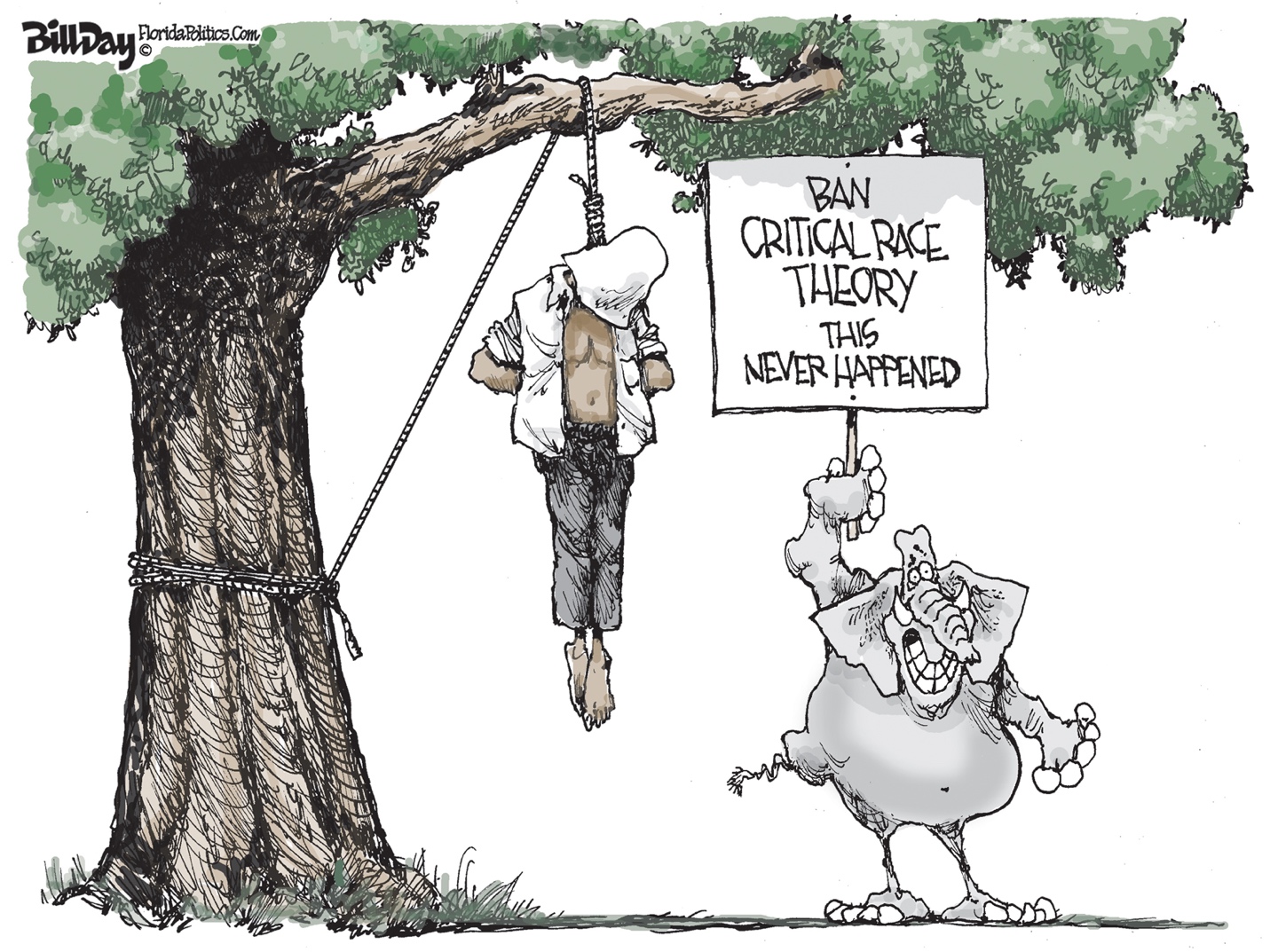 A cartoon of a person from a tree

Description automatically generated