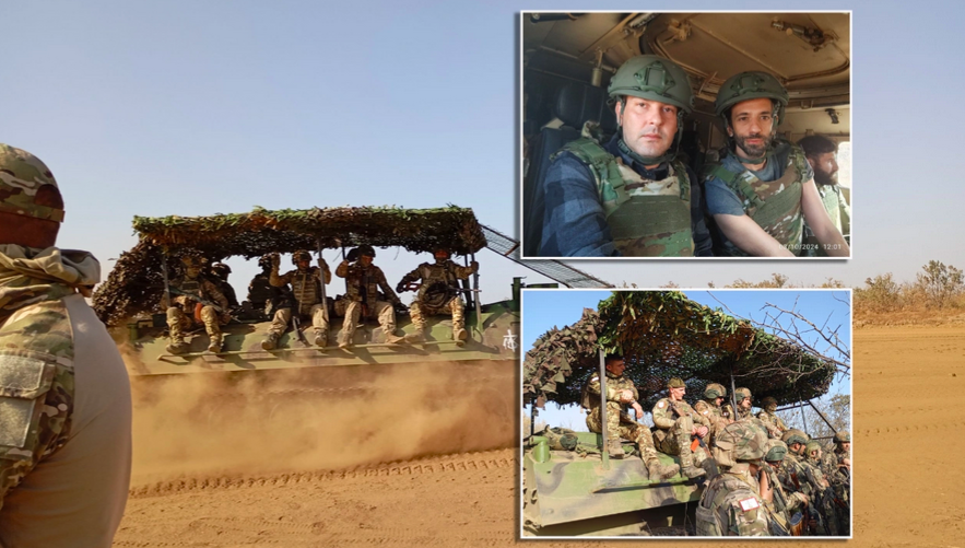 A collage of soldiers on a vehicle
AI-generated content may be incorrect.