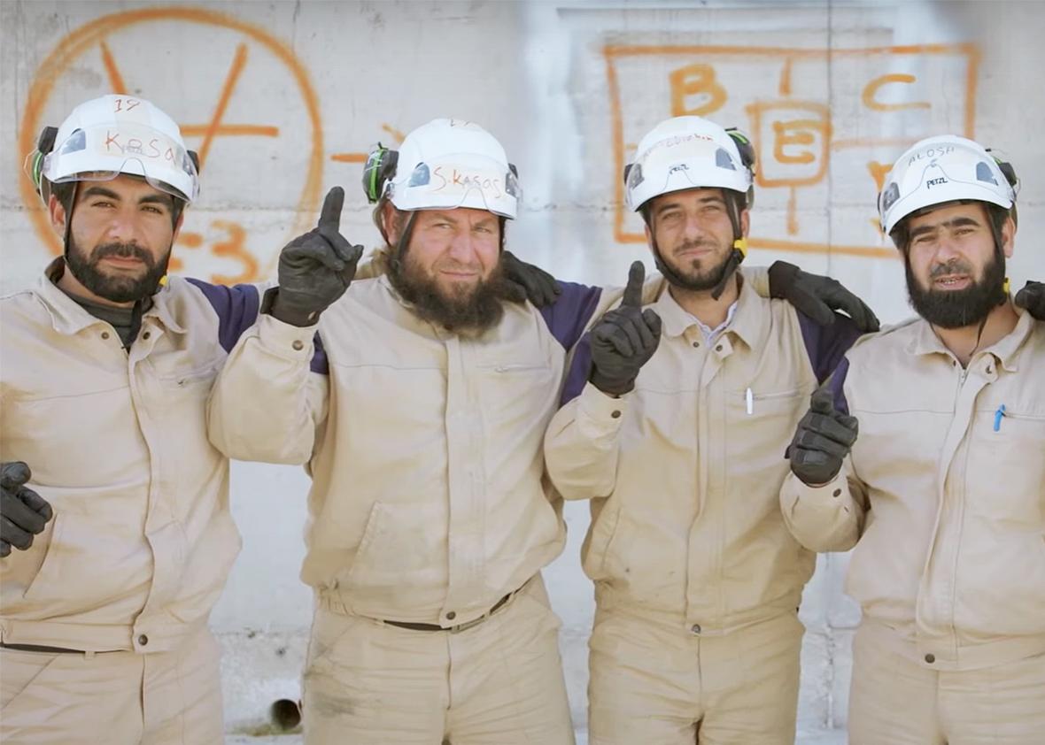 An interview with Orlando von Einsiedel and Joanna Natasegara about  Netflix's The White Helmets, a documentary on the war in Syria.