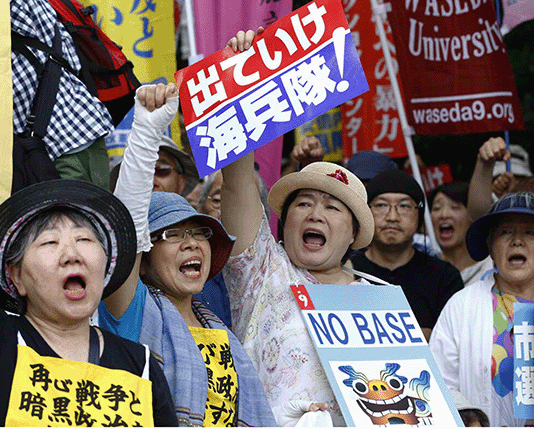 U.S. Military Bases in South Korea and Japan Confronted with Persistent Protests