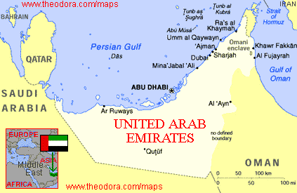 United Arab Emirates Map