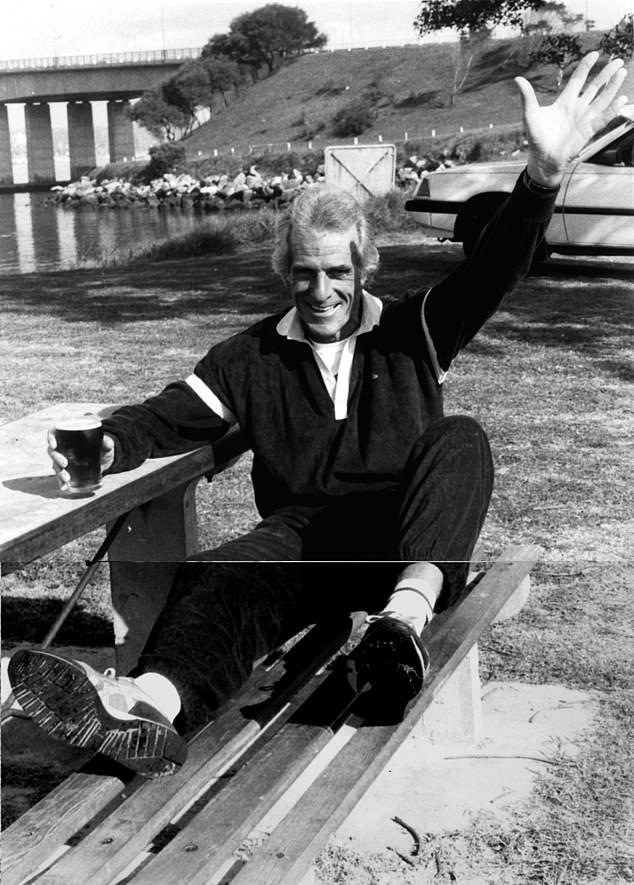 One of the most colourful chapters in Australian criminal history has closed with the reported death of infamous cop turned crook Murray Stewart Riley aged 94. Riley, an Olympic rower who became an international drug trafficker, is pictured after his release from jail in 1984