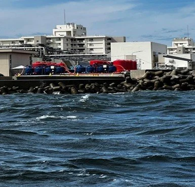 A body of water with buildings in the background

AI-generated content may be incorrect.