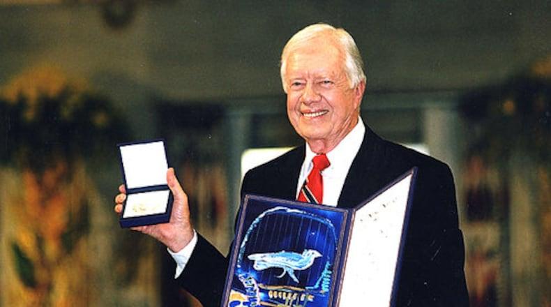 Jimmy Carter Nobel Peace Prize - Awarded in 2002