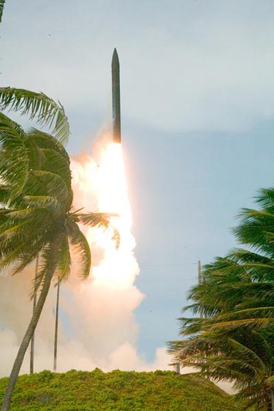 Kwajalein missile launch