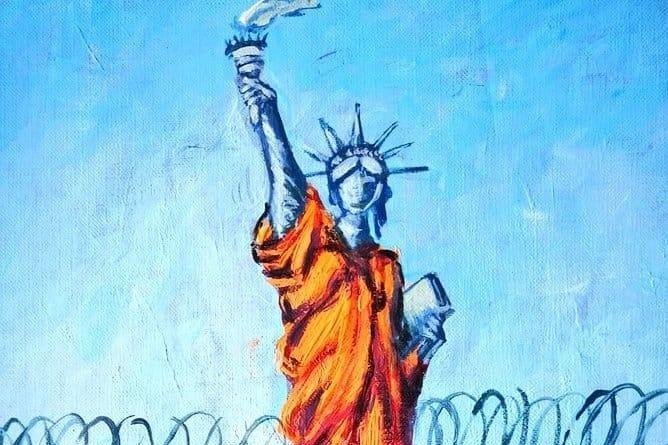 A painting of a statue of liberty

AI-generated content may be incorrect.