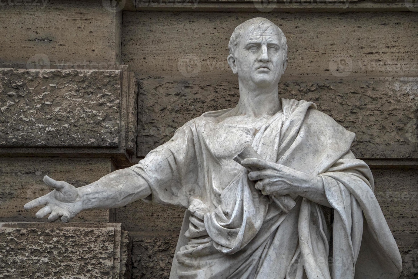 Cicero statue in cassazione building rome 18751103 Stock Photo at Vecteezy