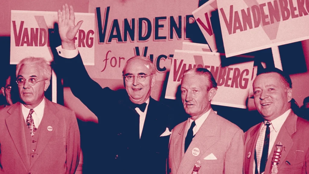 A group of men standing in front of a sign
AI-generated content may be incorrect.