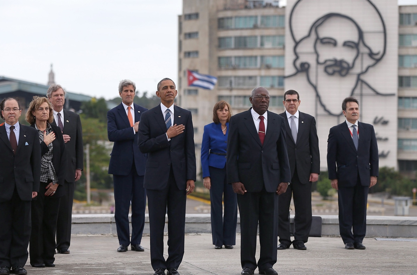 President Obama Lays Wreath At Jose Marti Memorial