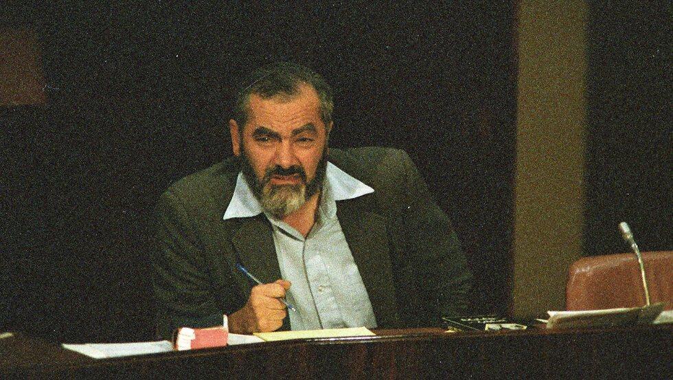 Rabbi Meir Kahane at the Knesset