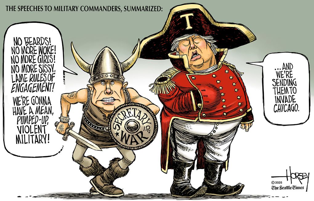 Trump, Hegseth military grandstanding an embarrassment | The Seattle Times