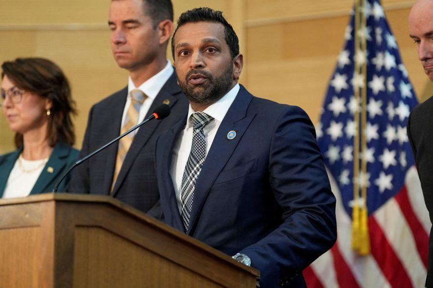 FBI Director Kash Patel speaks in Orem, Utah, September 12, 2025.