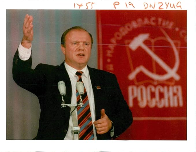 Vintage photo of Gennady Zyuganov Politician.
