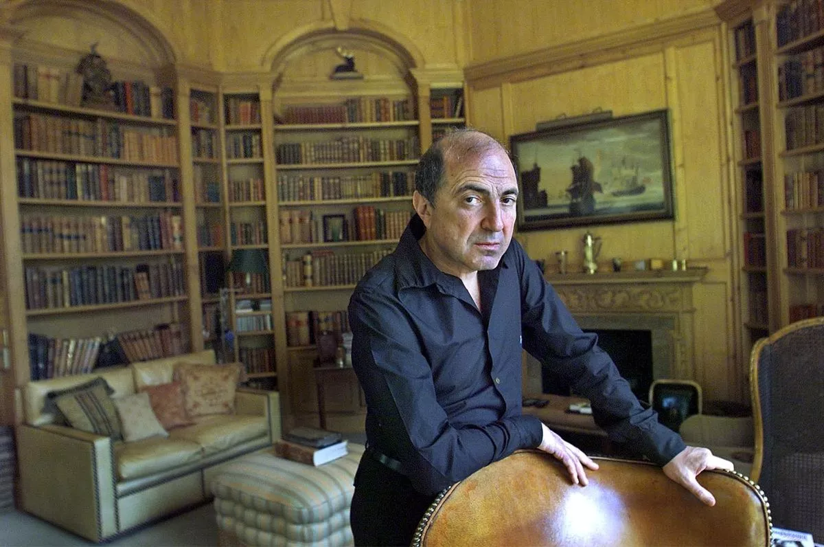Boris Berezovsky at home in 2002