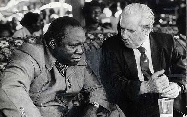 Bob Astles with President Idi Amin in 1978