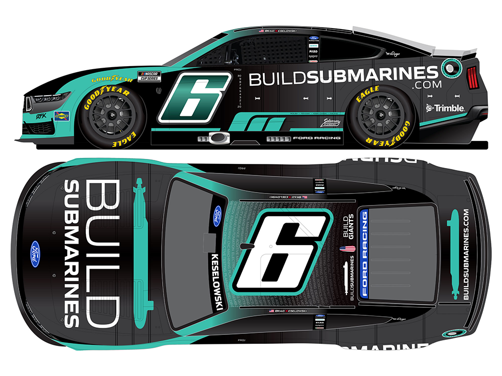 Brad Keselowski 2026 BuildSubmarines.com #6 1:64 Diecast