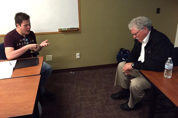 A CU Denver and a CIA recruiter