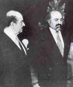 Another picture of Adnan Khashoggi on the left, with Iranian Businessman Manucher Ghorbanifar. I often spoke with Mr. Ghorbanifar on the phone, when dad was doing business. Interestingly enough, Ghorbanifar, was close friends with Mummar Khadaffi. Interesting bit of tid bit info. Ghorbanifar too, lives in France - somewhere in Nice.
