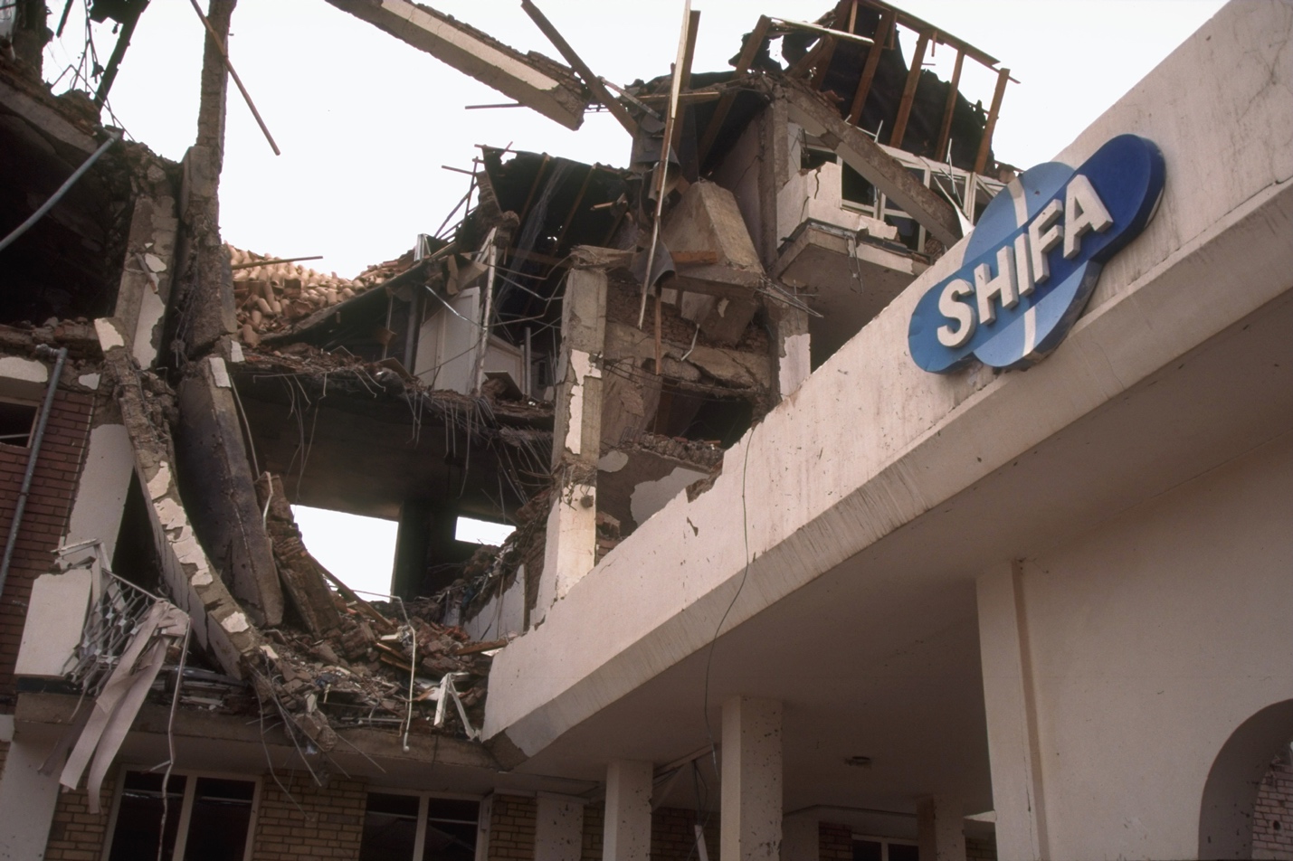 Ruins of Shifa pharmaceutical plant, alleged chemical weapons manufacturing facility said bankrolled by Islamic terrorist financer Osama bin Laden, cruise missile target in retaliatory US air strikes after terror bombings of US embassies in Africa.  (Photo by Barry Iverson/The LIFE Images Collection via Getty Images/Getty Images)