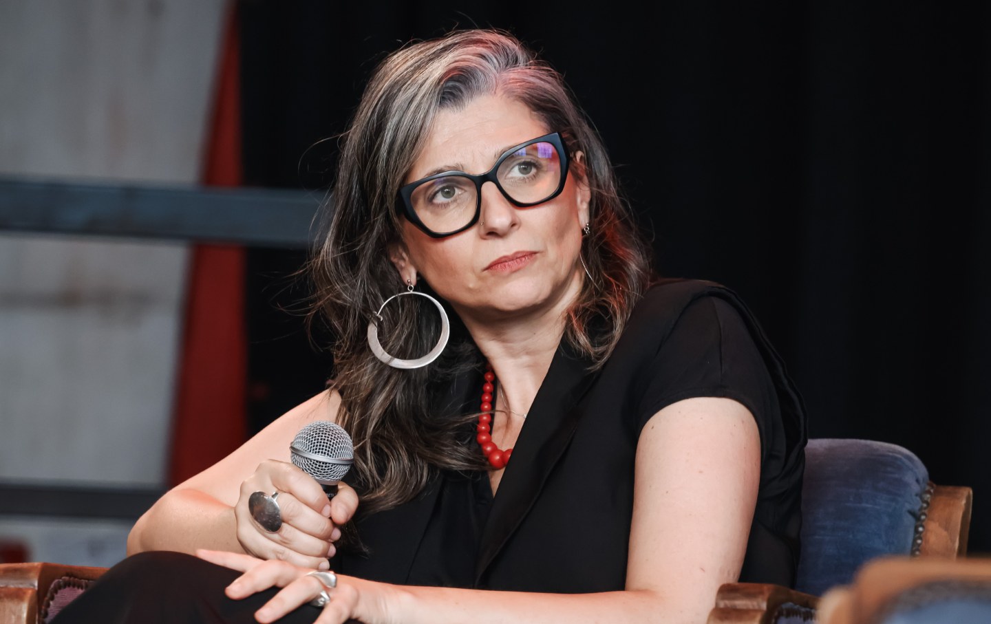 Francesca Albanese, United Nations Special Rapporteur on the occupied Palestinian territories, attends the presentation of the book ''The Light of Awakening. From Palestine to the entire world, a manifesto of resistance and freedom'' at Spirit de Milan in Milan, Italy, on May 27, 2026.