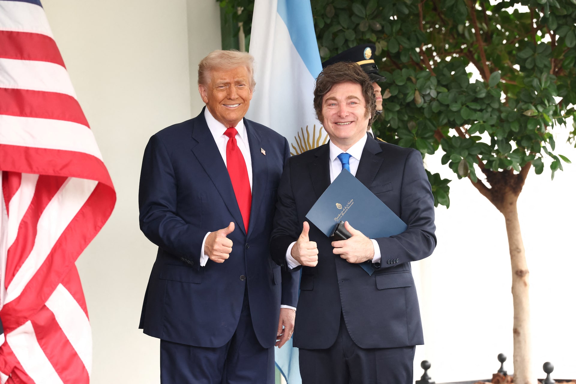Trump hosts Argentina's Milei at White House - as it ...